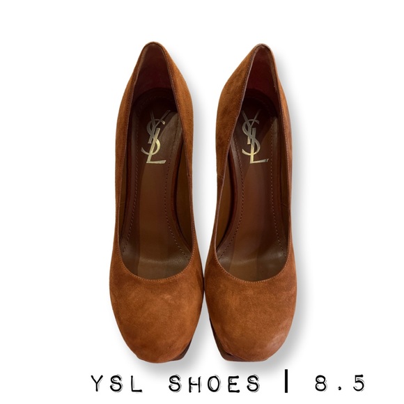 Yves Saint Laurent | High Heels | Brown | CE 248014 | 38.5. - Picture 1 of 4